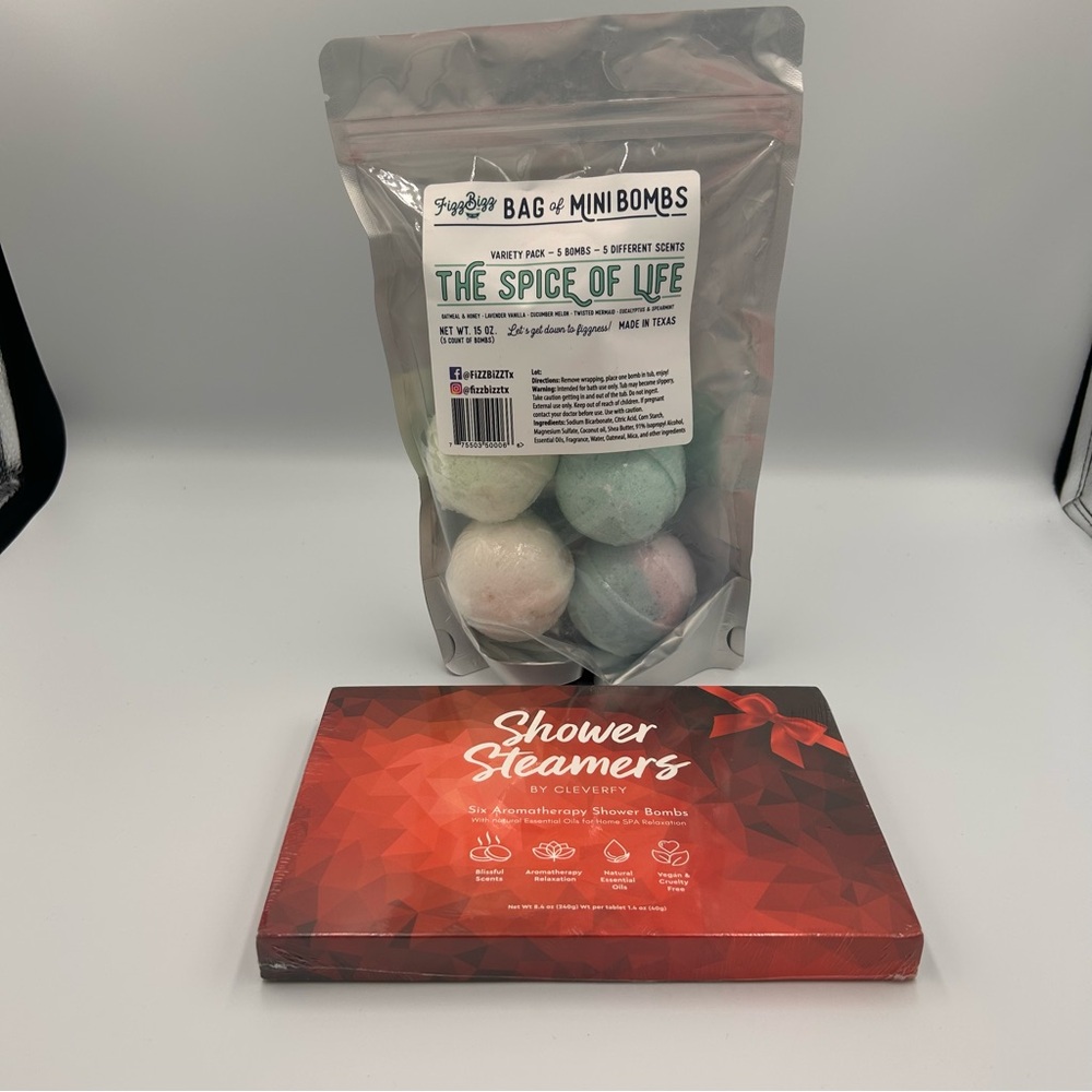 Mini Bath Bombs and Shower Steamers Set (the spice of Life)